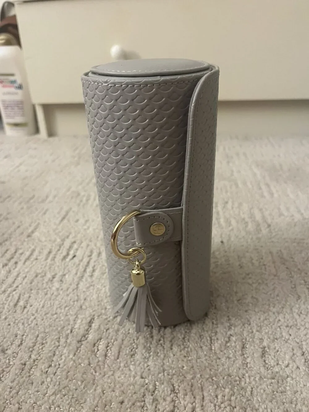 Vlando Gray Travel Jewelry Box
